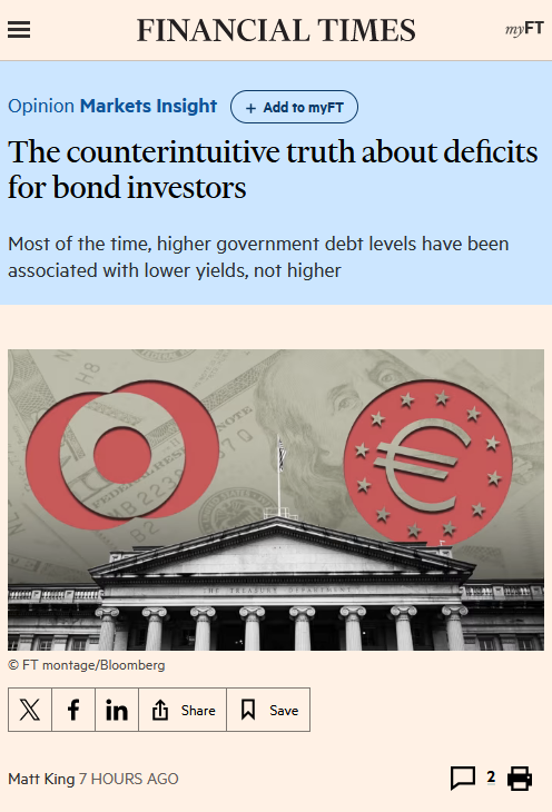 ft The counterintuitive truth about deficits